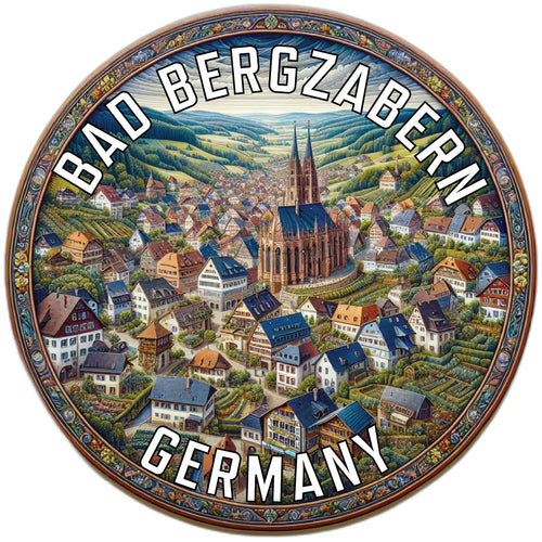 Bad Bergzabern Germany Souvenir Die Cut Flat Magnet 2-Inch