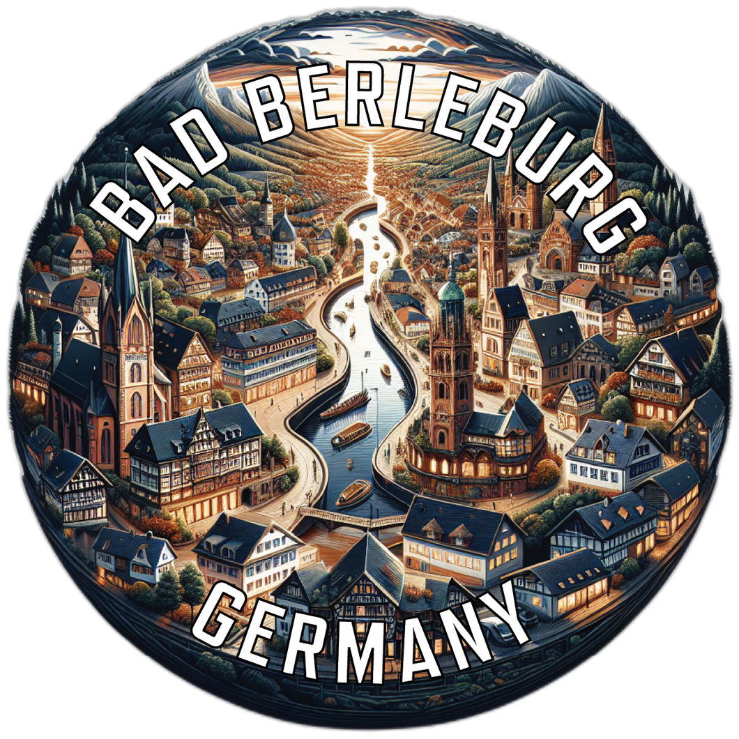 Bad Berleburg Germany Souvenir Die Cut Flat Magnet 6-Inch