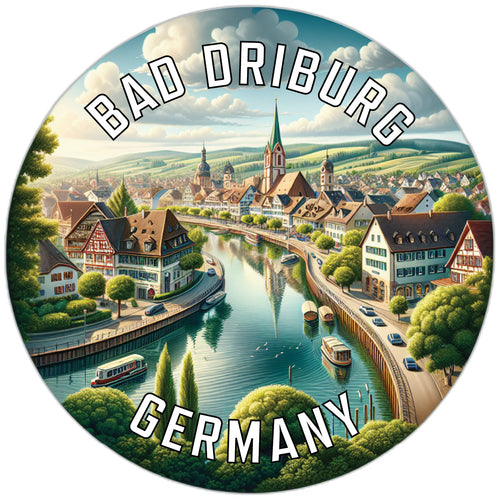 Bad Driburg Germany Souvenir Vinyl Decal Sticker 6-Inch