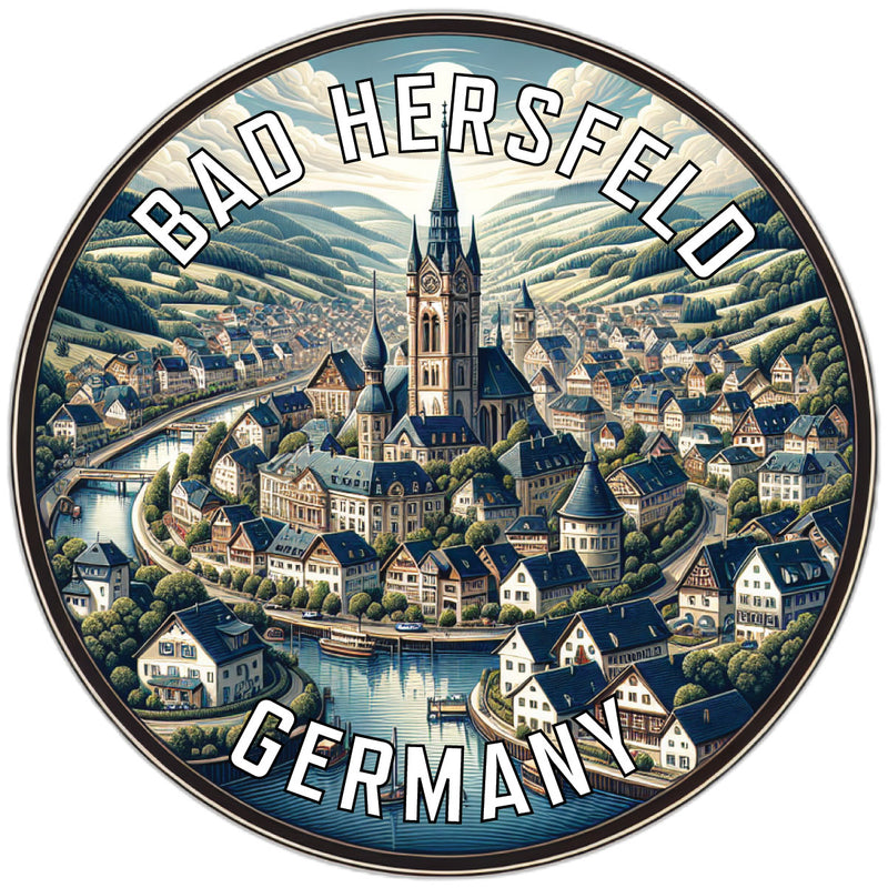 Bad Hersfeld Germany Souvenir Die Cut Flat Magnet 2-Inch