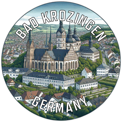 Bad Krozingen Germany Souvenir Die Cut Flat Magnet 3-Inch