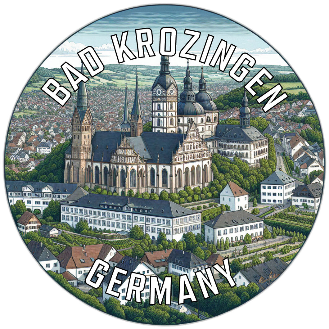 Bad Krozingen Germany Souvenir Die Cut Flat Magnet 3-Inch