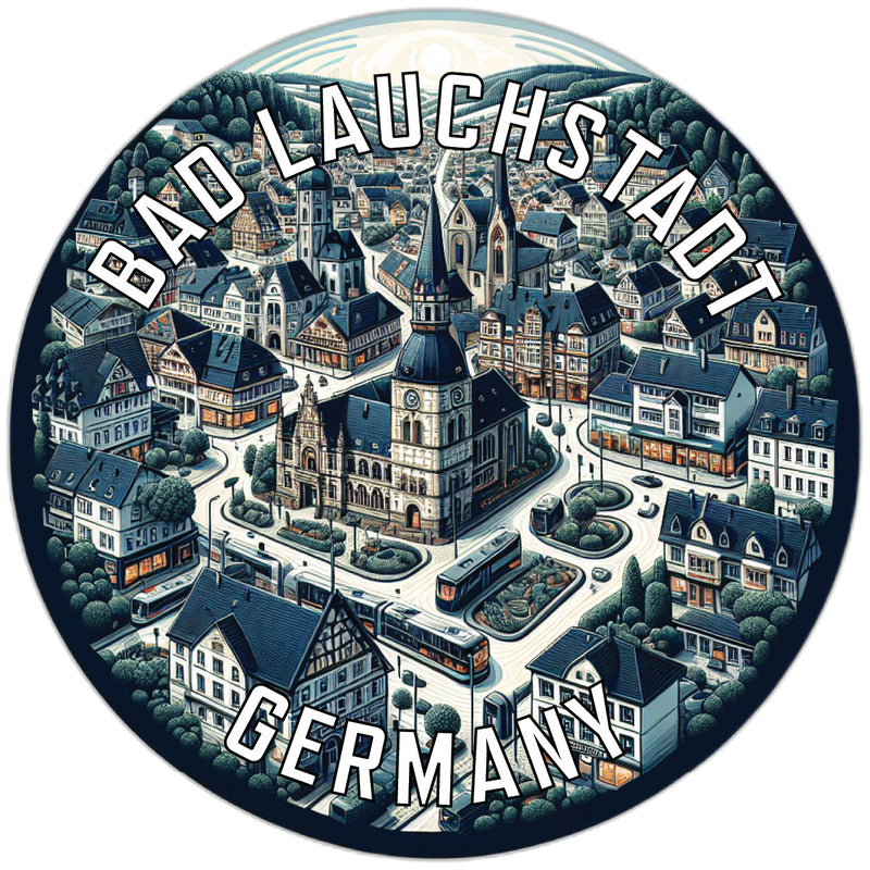 Bad Lauchstadt Germany Souvenir Die Cut Flat Magnet 2-Inch