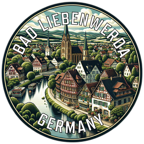 Bad Liebenwerda Germany Souvenir Die Cut Flat Magnet 6-Inch