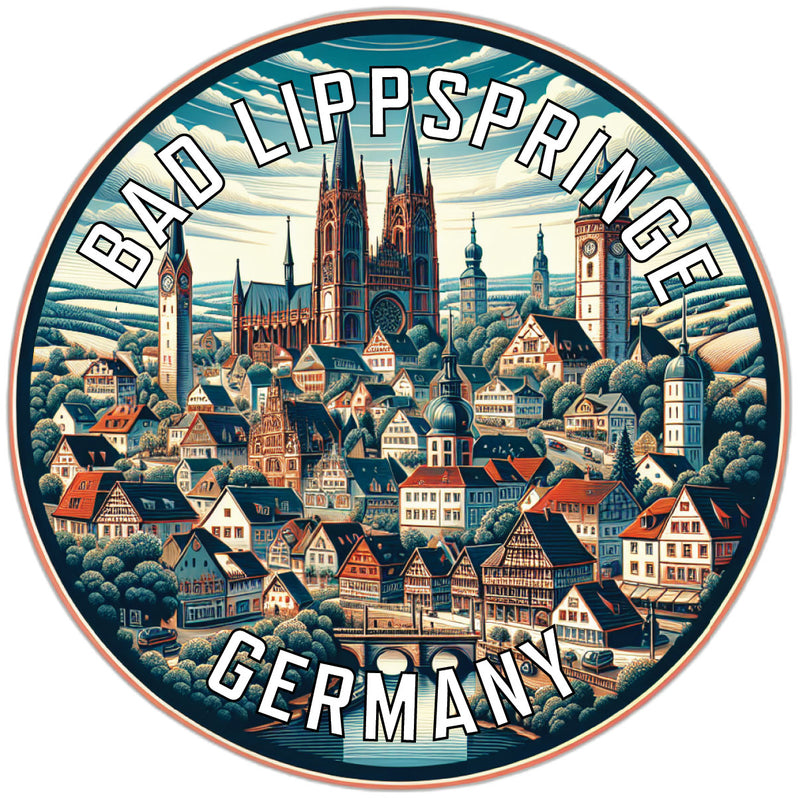 Bad Lippspringe Germany Souvenir Vinyl Decal Sticker 4-Inch