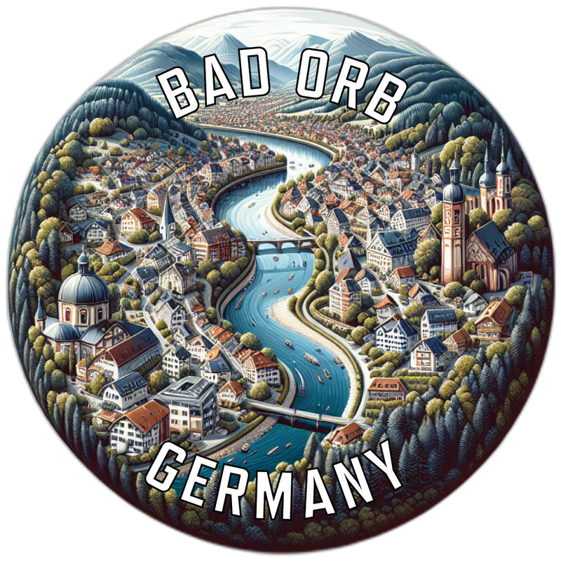 Bad Orb Germany Souvenir Vinyl Decal Sticker 6-Inch