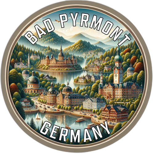 Bad Pyrmont Germany Souvenir Vinyl Decal Sticker 6-Inch