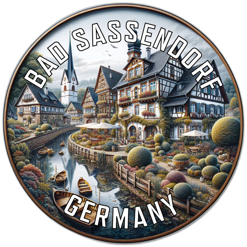 Bad Sassendorf Germany Souvenir Die Cut Flat Magnet 6-Inch