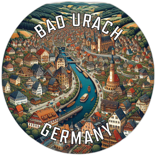 Bad Urach Germany Souvenir Vinyl Decal Sticker 6-Inch