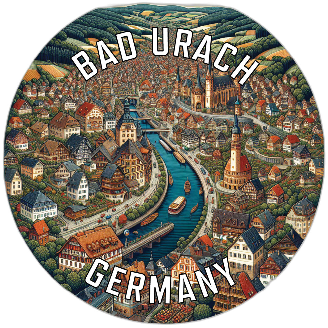 Bad Urach Germany Souvenir Vinyl Decal Sticker 6-Inch