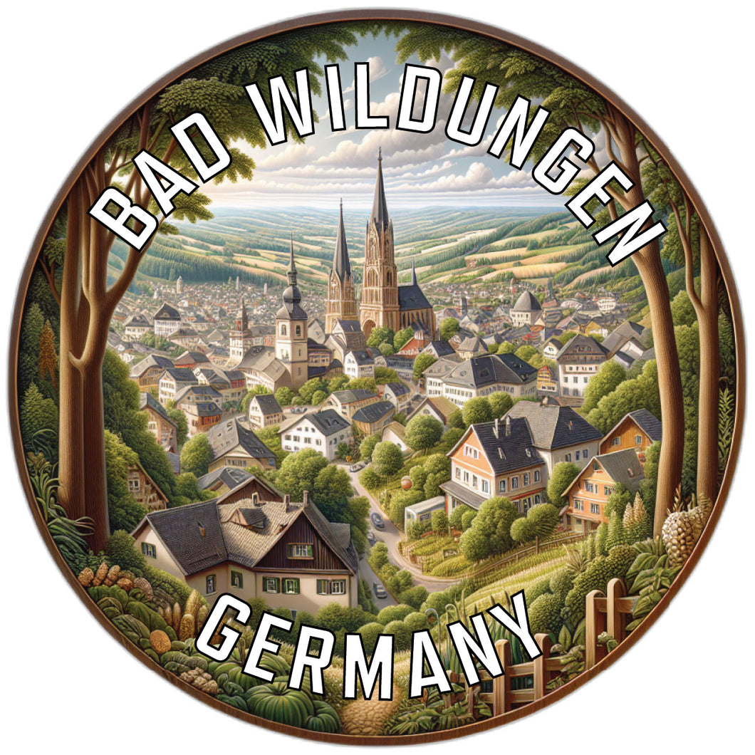 Bad Wildungen Germany Souvenir Die Cut Flat Magnet 2-Inch
