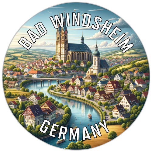 Bad Windsheim Germany Souvenir Vinyl Decal Sticker 2-Inch