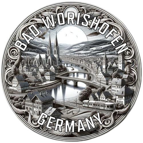 Bad Worishofen Germany Souvenir Vinyl Decal Sticker 2-Inch