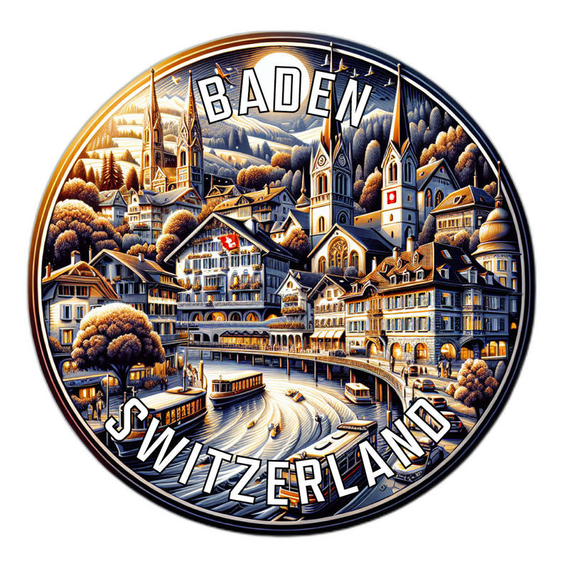 Baden Switzerland Souvenir Vinyl Decal Sticker 6-Inch