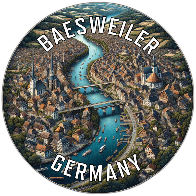Baesweiler Germany Souvenir Die Cut Flat Magnet 2-Inch