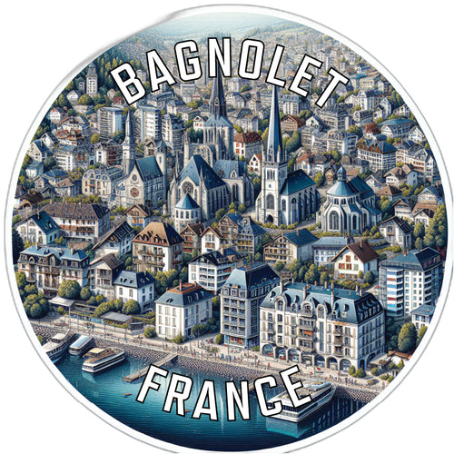 Bagnolet France Souvenir Vinyl Decal Sticker 2-Inch