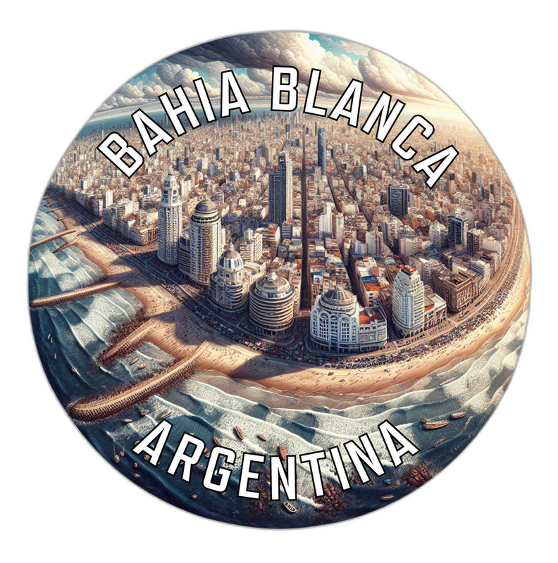 Bahia Blanca Argentina Souvenir Die Cut Flat Magnet 6-Inch