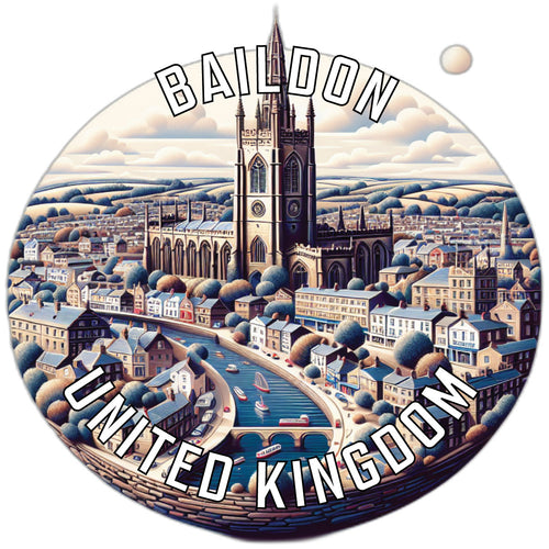 Baildon United Kingdom Souvenir Die Cut Flat Magnet 6-Inch