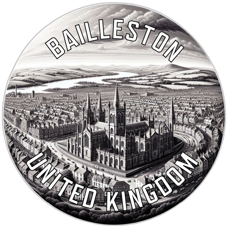 Bailleston United Kingdom Souvenir Vinyl Decal Sticker 3-Inch