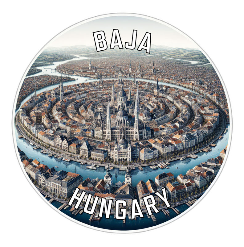 Baja Hungary Souvenir Vinyl Decal Sticker 6-Inch