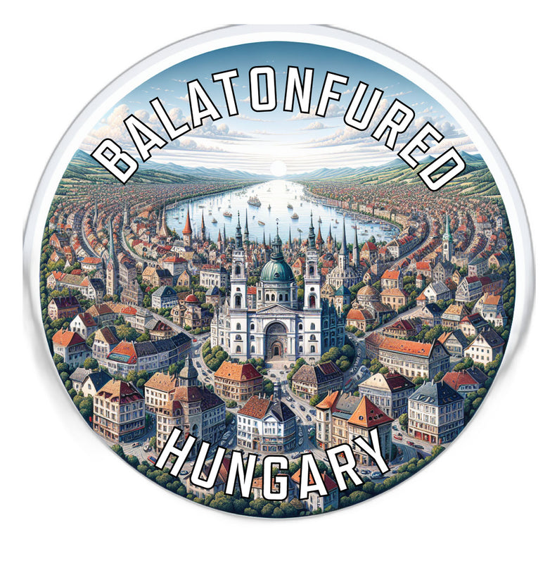 Balatonfured Hungary Souvenir Die Cut Flat Magnet 2-Inch