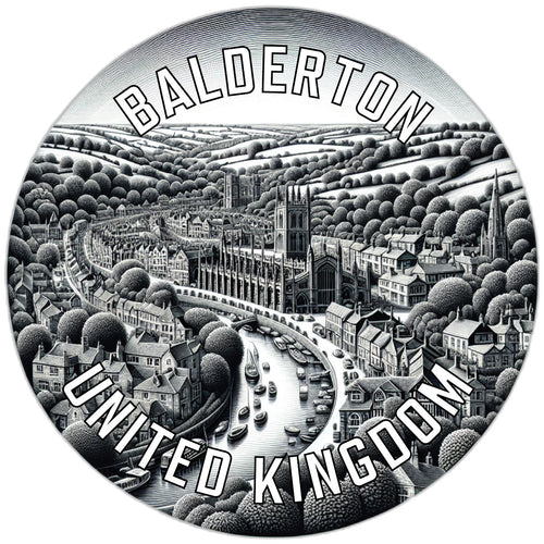 Balderton United Kingdom Souvenir Vinyl Decal Sticker 2-Inch
