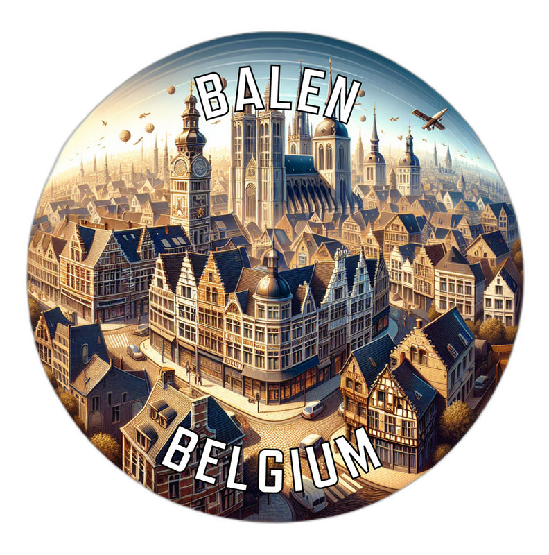 Balen Belgium Souvenir Vinyl Decal Sticker 6-Inch