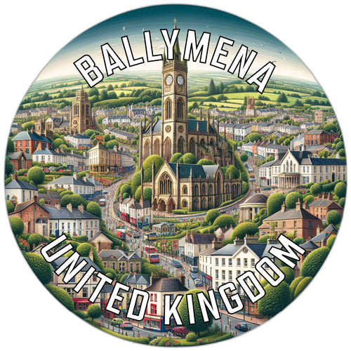 Ballymena United Kingdom Souvenir Vinyl Decal Sticker 2-Inch
