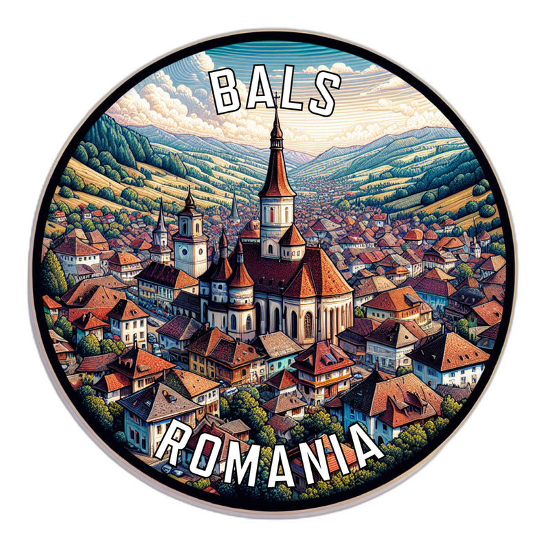 Bals Romania Souvenir Vinyl Decal Sticker 6-Inch