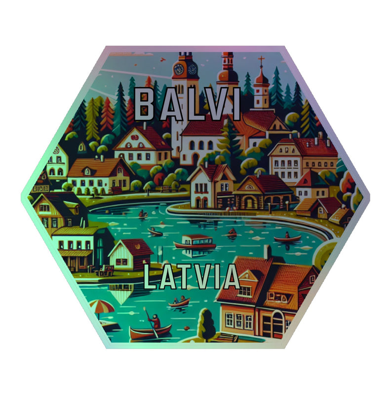 Balvi Latvia Souvenir Die Cut Flat Magnet 2-Inch