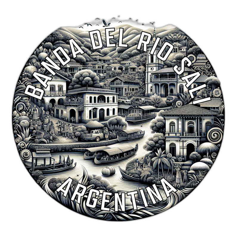 Banda del Rio Sali Argentina Souvenir Die Cut Flat Magnet 2-Inch