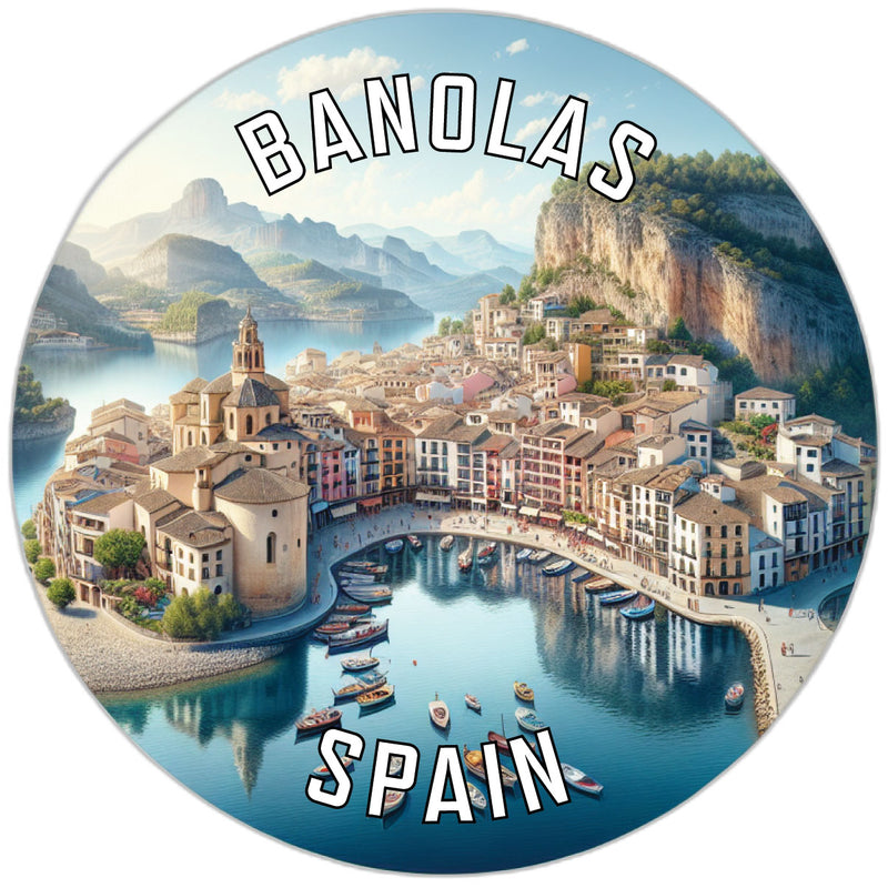 Banolas Spain Souvenir Die Cut Flat Magnet 6-Inch