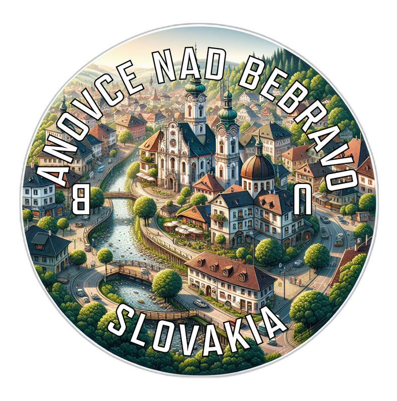 Banovce nad Bebravou Slovakia Souvenir Die Cut Flat Magnet 6-Inch