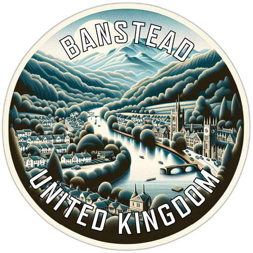 Banstead United Kingdom Souvenir Die Cut Flat Magnet 2-Inch