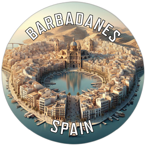 Barbadanes Spain Souvenir Die Cut Flat Magnet 2-Inch