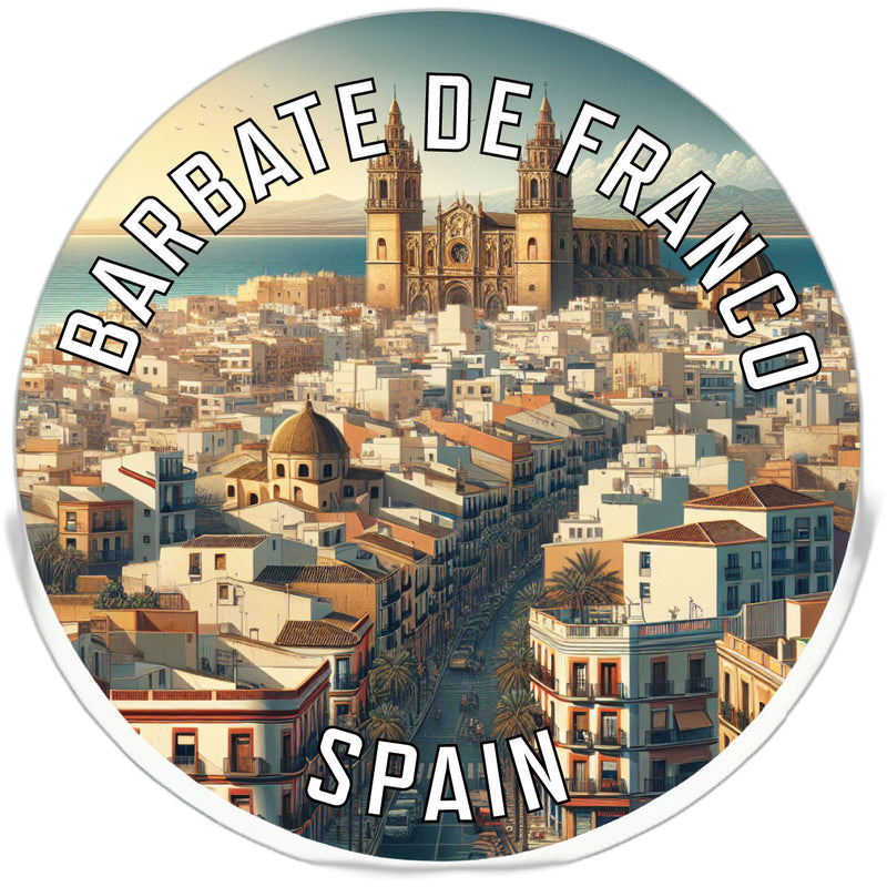 Barbate de Franco Spain Souvenir Die Cut Flat Magnet 4-Inch