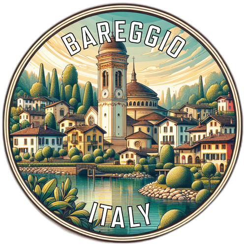 Bareggio Italy Souvenir Die Cut Flat Magnet 3-Inch