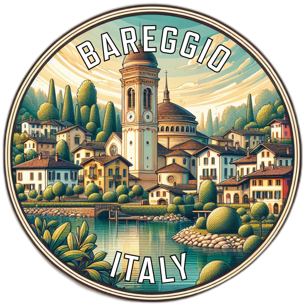 Bareggio Italy Souvenir Die Cut Flat Magnet 3-Inch