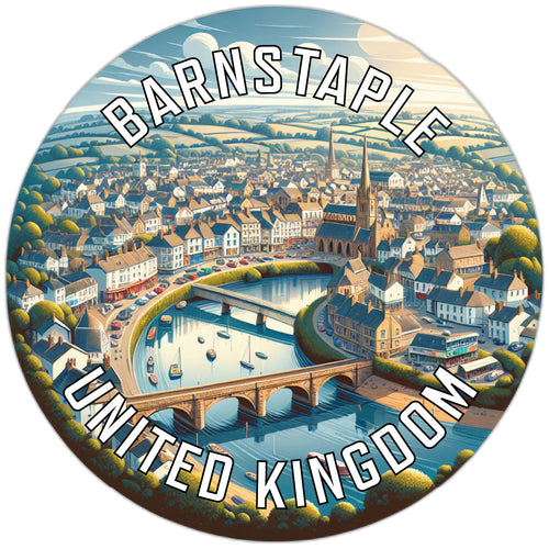 Barnstaple United Kingdom Souvenir Die Cut Flat Magnet 4-Inch