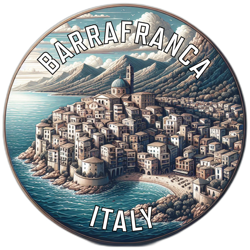 Barrafranca Italy Souvenir Die Cut Flat Magnet 2-Inch