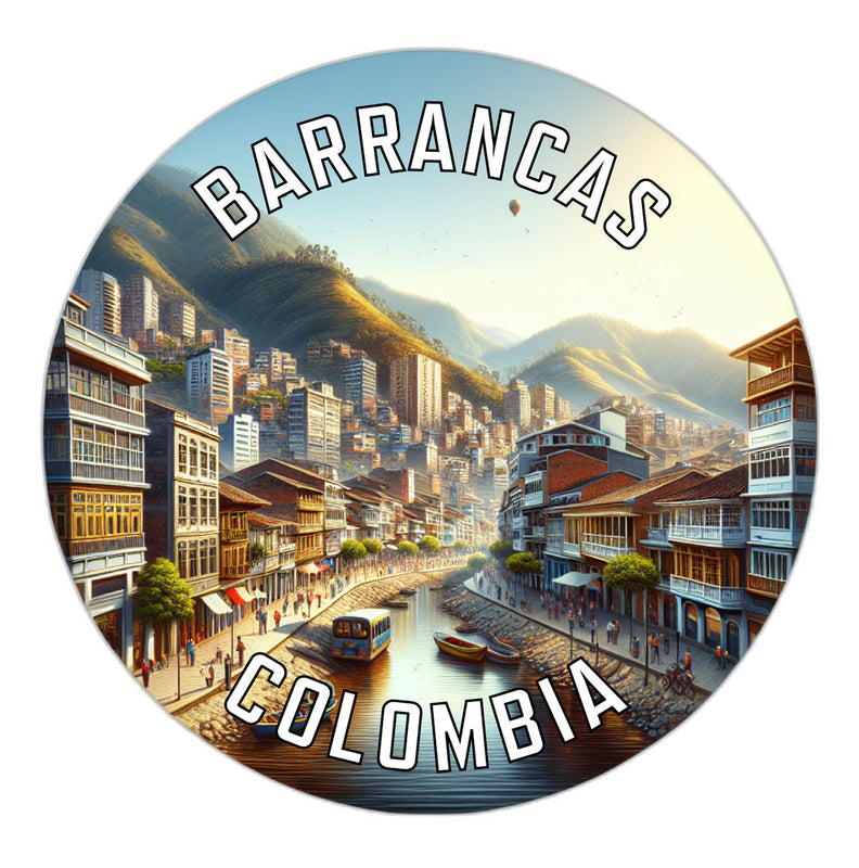 Barrancas Colombia Souvenir Die Cut Flat Magnet 2-Inch
