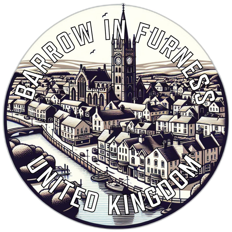 Barrow in Furness United Kingdom Souvenir Vinyl Decal Sticker 6-Inch