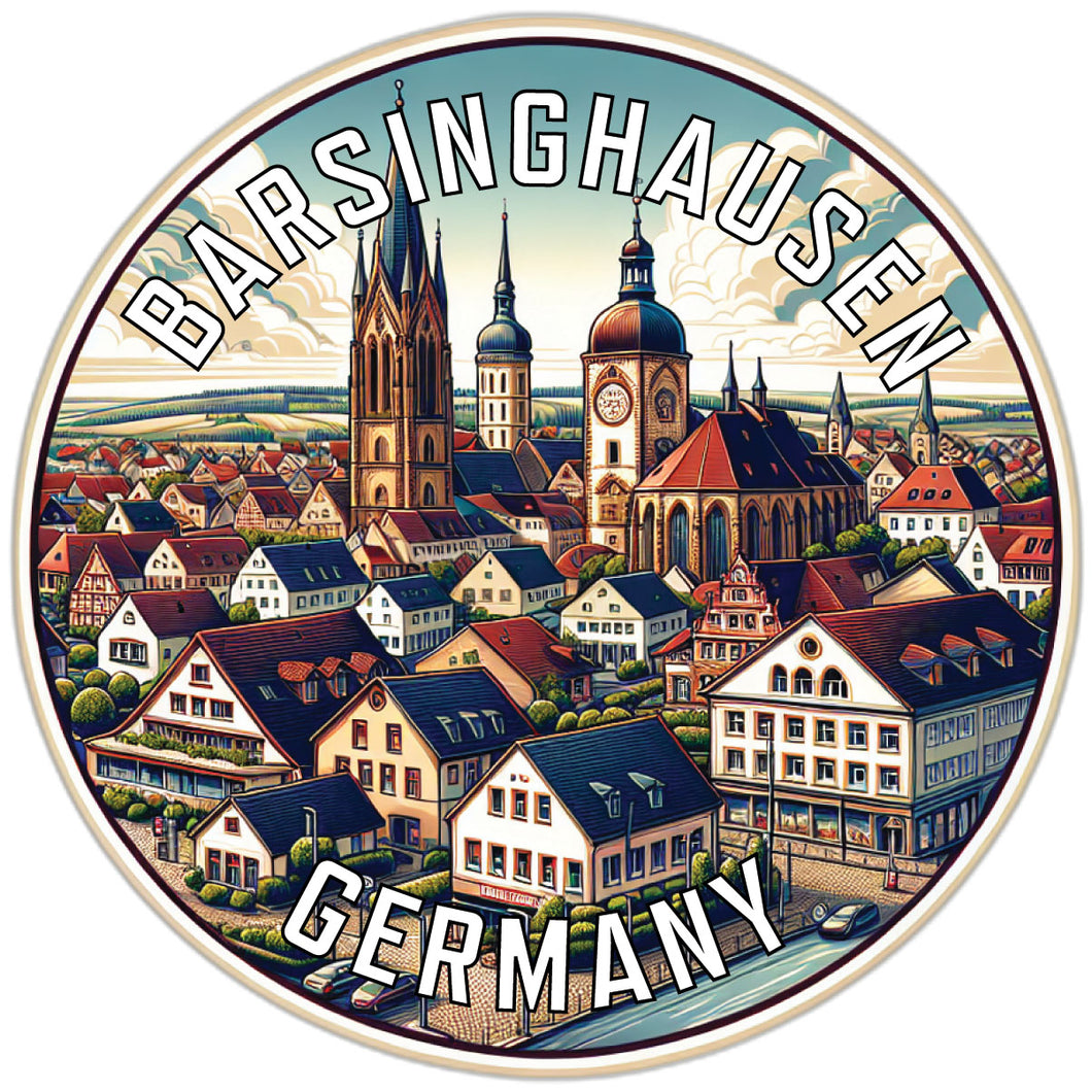 Barsinghausen Germany Souvenir Die Cut Flat Magnet 6-Inch