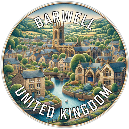 Barwell United Kingdom Souvenir Die Cut Flat Magnet 2-Inch
