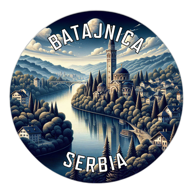Batajnica Serbia Souvenir Die Cut Flat Magnet 2-Inch