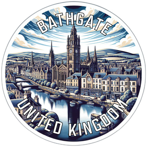 Bathgate United Kingdom Souvenir Die Cut Flat Magnet 2-Inch