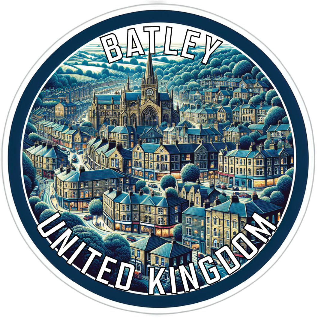 Batley United Kingdom Souvenir Vinyl Decal Sticker 4-Inch