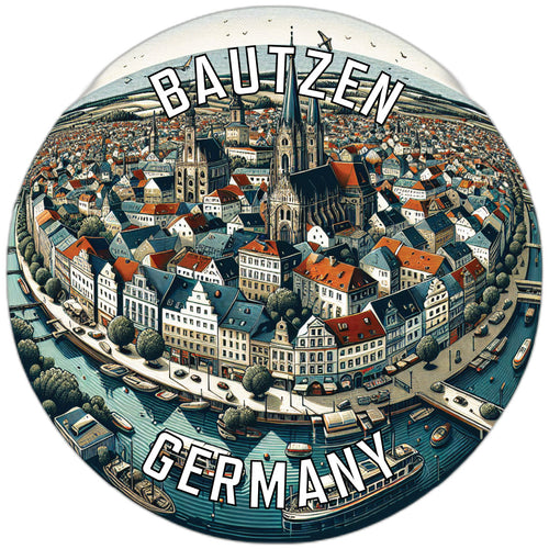 Bautzen Germany Souvenir Die Cut Flat Magnet 3-Inch