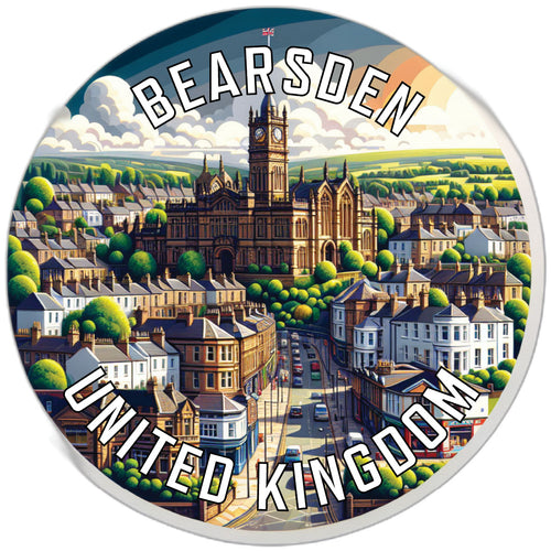 Bearsden United Kingdom Souvenir Die Cut Flat Magnet 6-Inch
