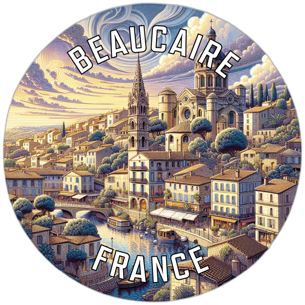 Beaucaire France Souvenir Die Cut Flat Magnet 2-Inch